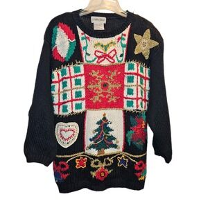 Cabin Creek Medium‎ Ramie Christmas Sweater